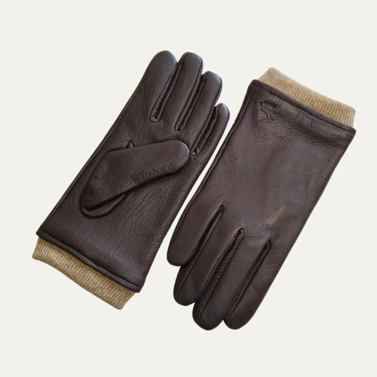 Diego – Klassische Herren Winterhandschuhe mit Bündchen - Image 9