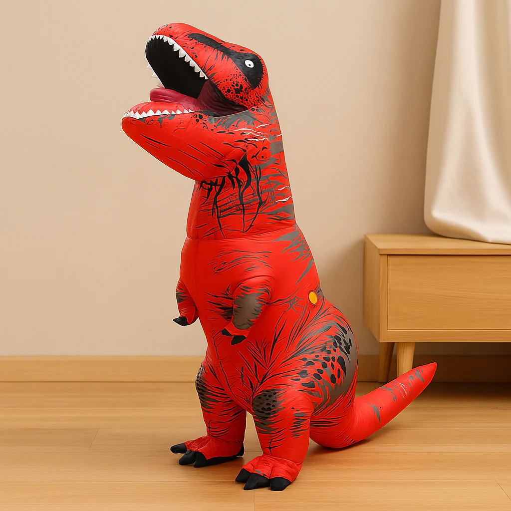DinoRampage | Aufblasbares T-Rex-Kostüm für Halloween und Partys - Image 3