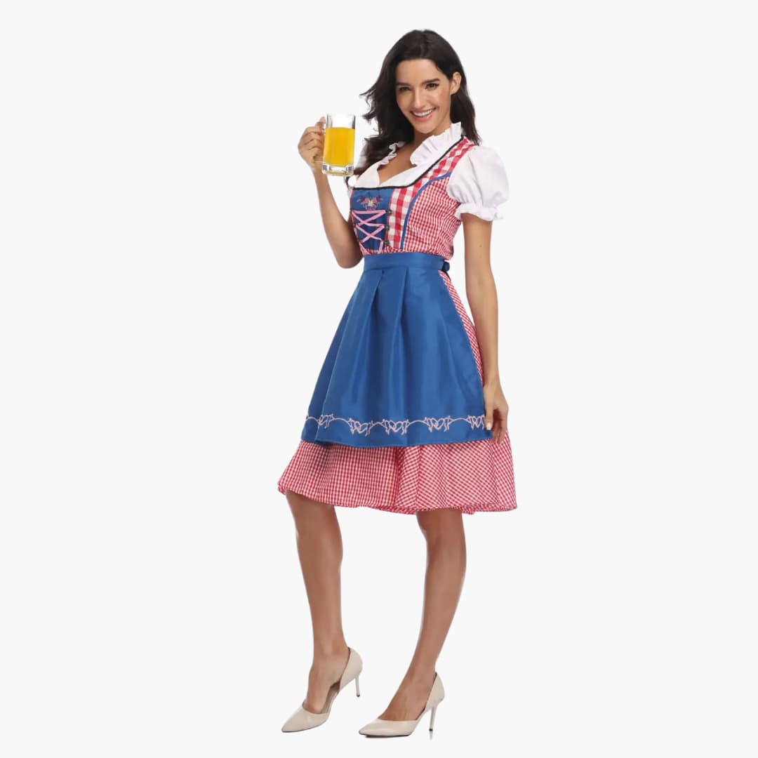 Dirndl kleid mit Schürze für Damen - Oktoberfest 2025 - Image 3
