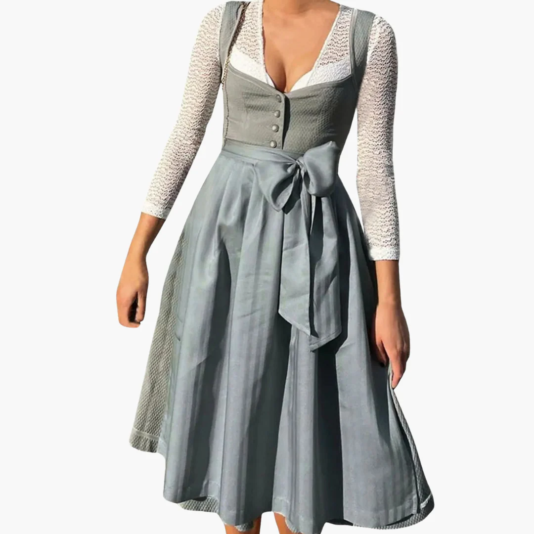 Dirndl kleid mit Spitzärmeln für Damen - Oktoberfest 2025 - Image 5