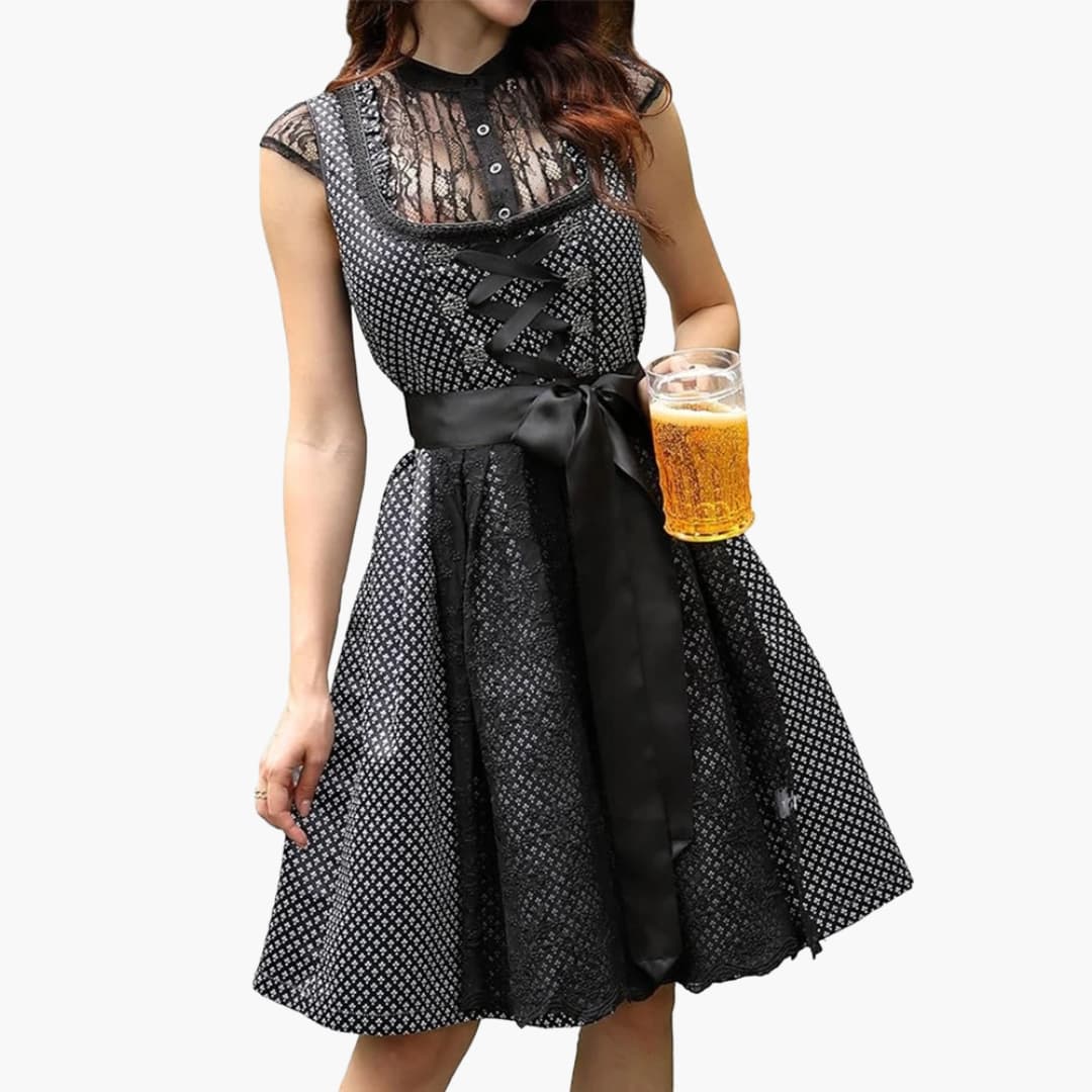 Dirndl kleid mit Spitzenschürze für Damen - Oktoberfest 2025 - Image 3