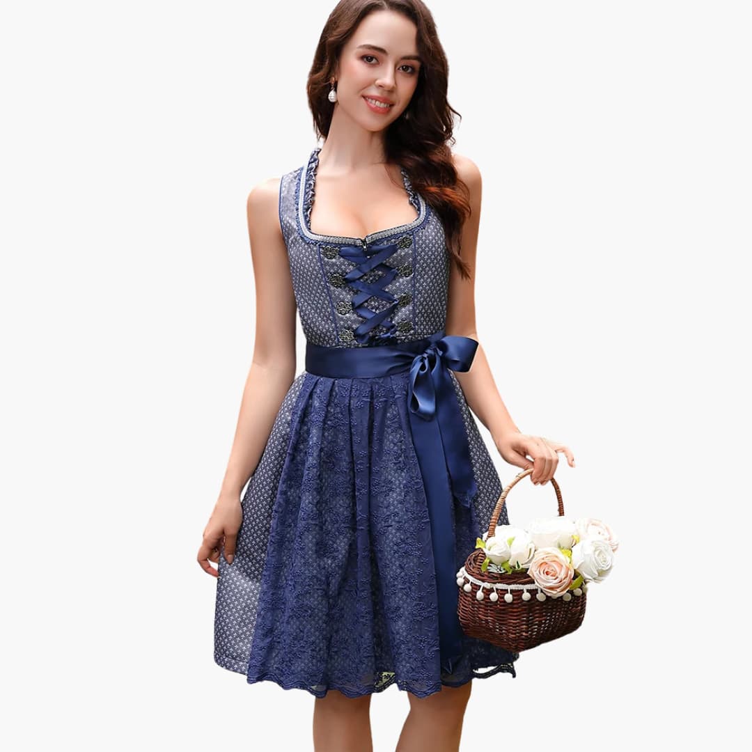 Dirndl kleid mit Spitzenschürze für Damen - Oktoberfest 2025 - Image 4