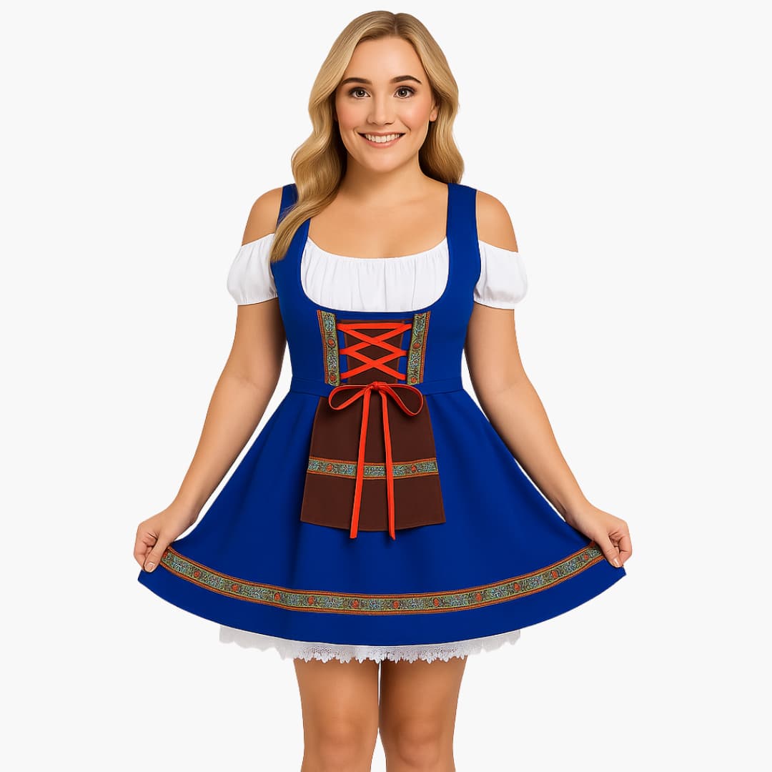 Dirndl kleid mit Spitzendetails für Damen - Oktoberfest 2025 - Image 2