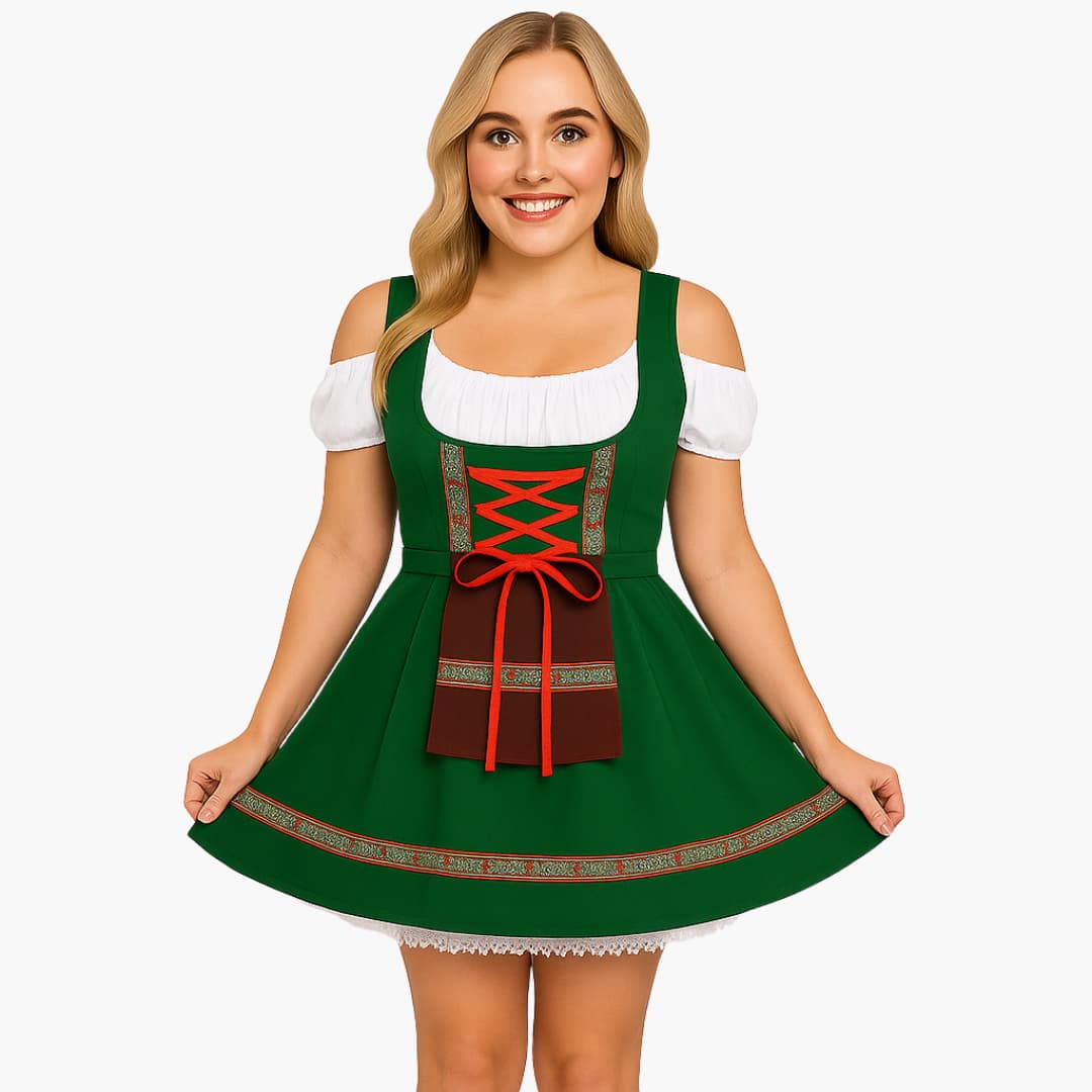 Dirndl kleid mit Spitzendetails für Damen - Oktoberfest 2025 - Image 3