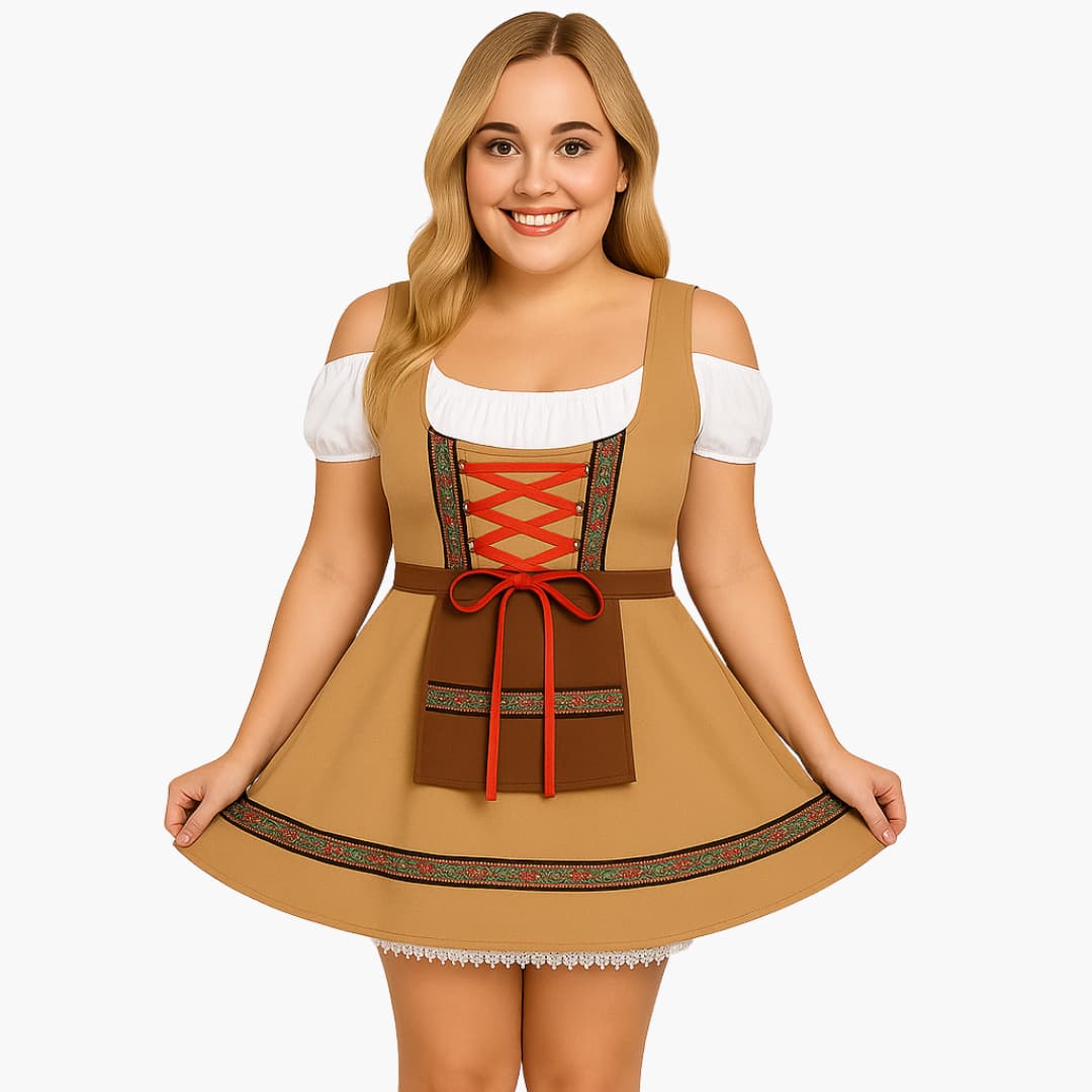 Dirndl kleid mit Spitzendetails für Damen - Oktoberfest 2025 - Image 4