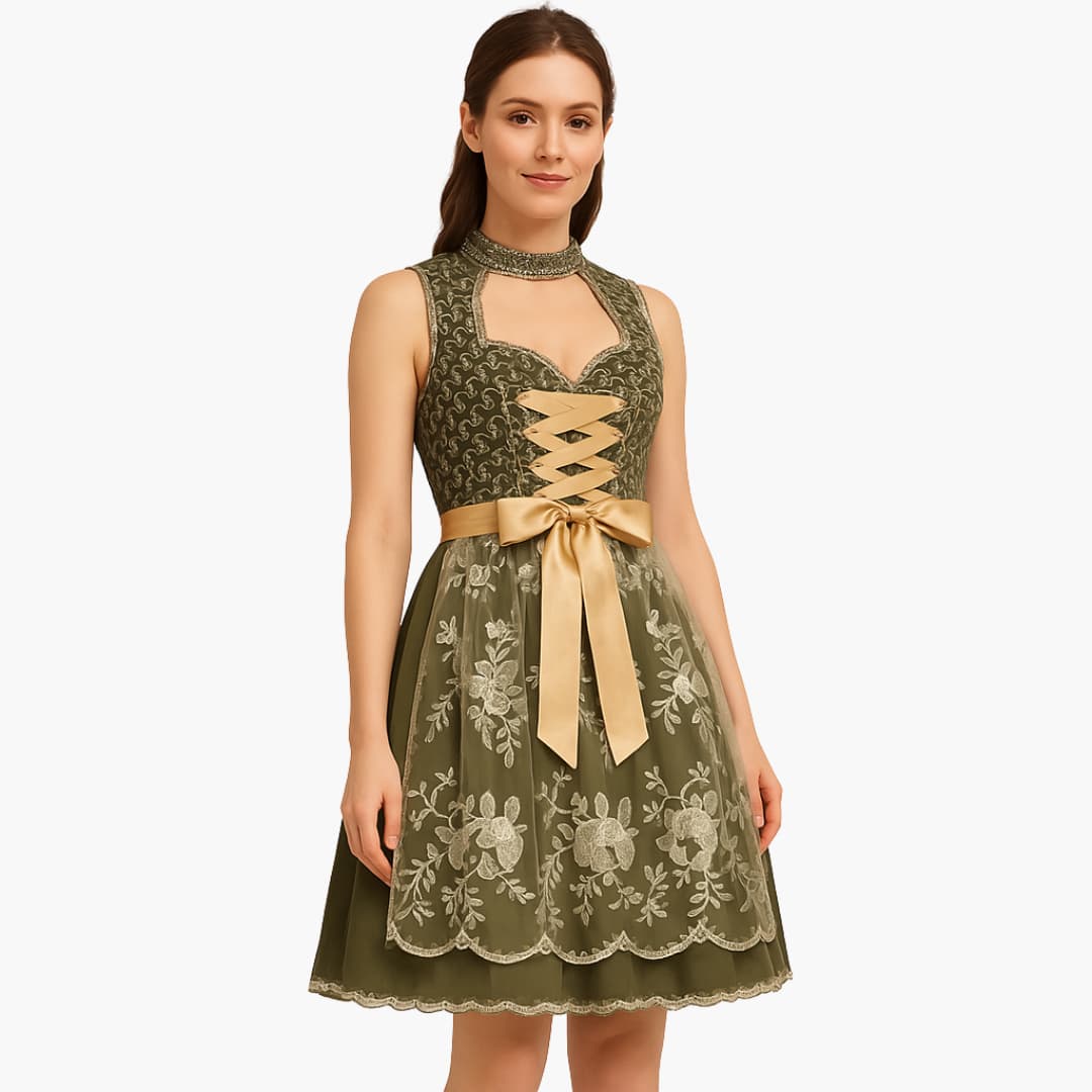 Dirndl mit Schürze für Damen - Oktoberfest 2025 - Image 2