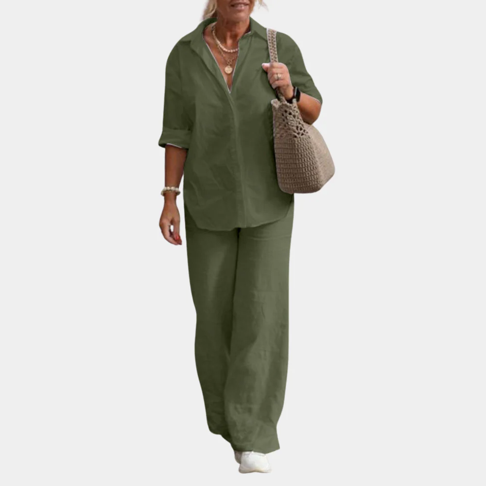 Dita- Elegantes und Bequemes Zweiteiliges Damen Set - Image 4