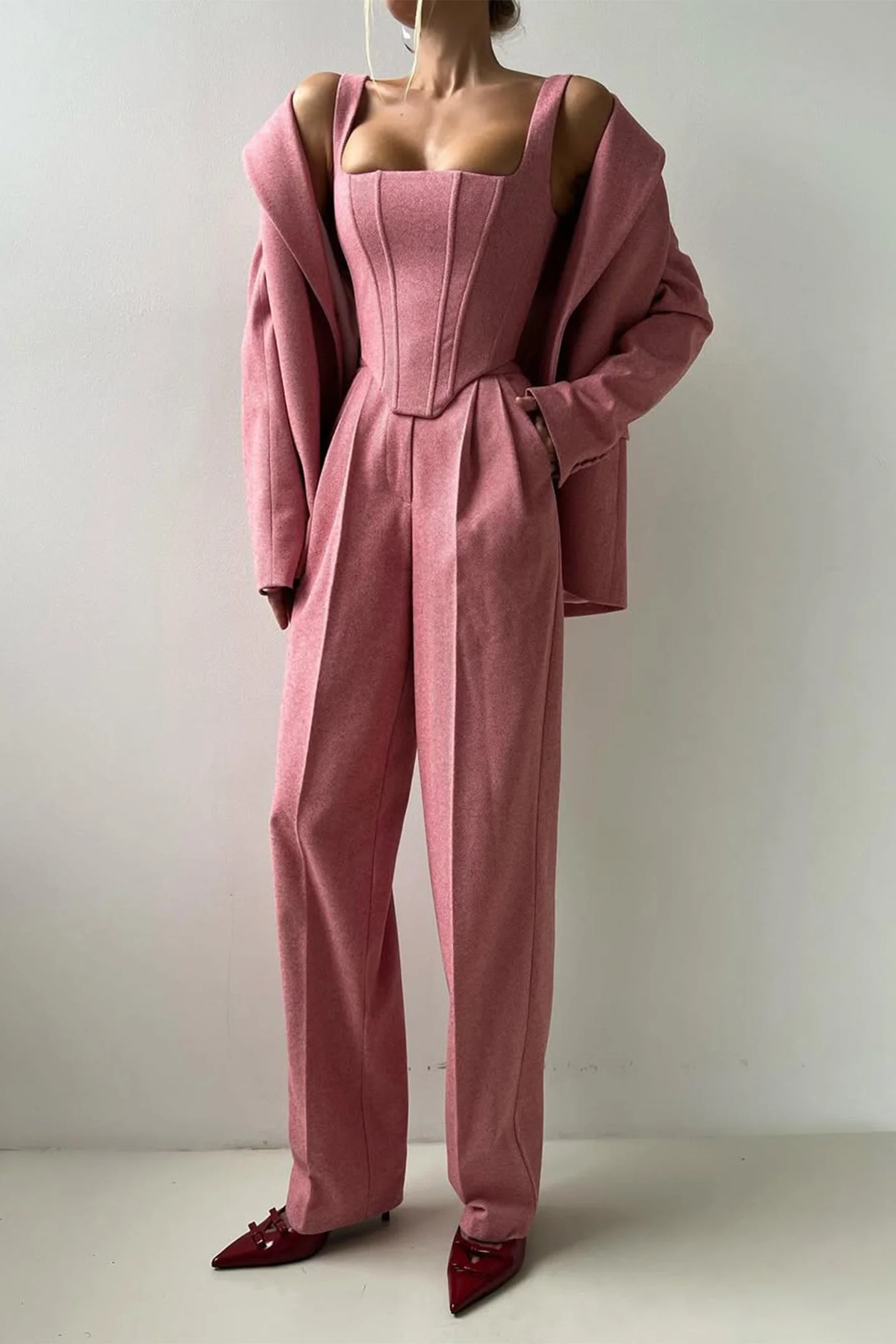 Dolce - Dreiteiliges Set mit Doppeljacke - Image 13