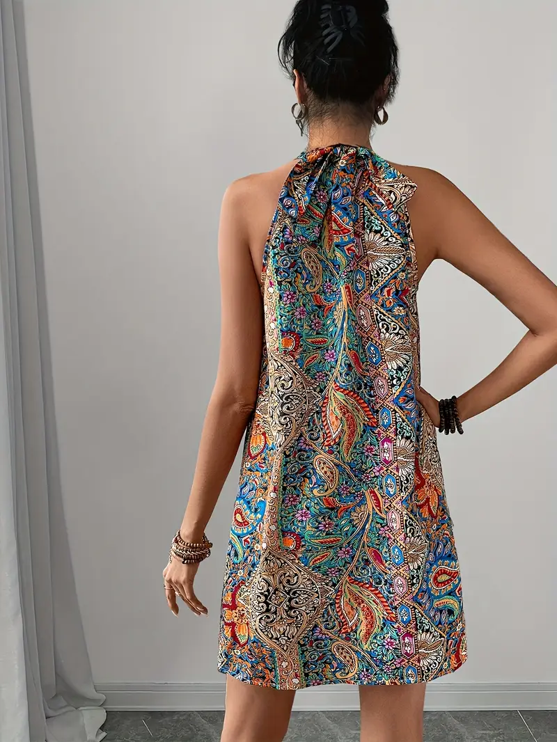 Dorhea – Künstlerisches Neckholder-Minikleid - Image 7