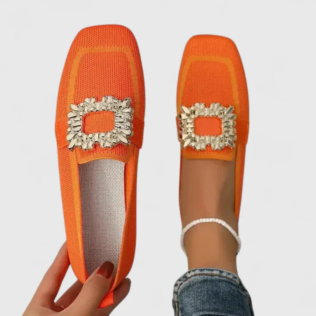 Doris | Damen Kristallschnalle Slip-On Loafer - Image 5