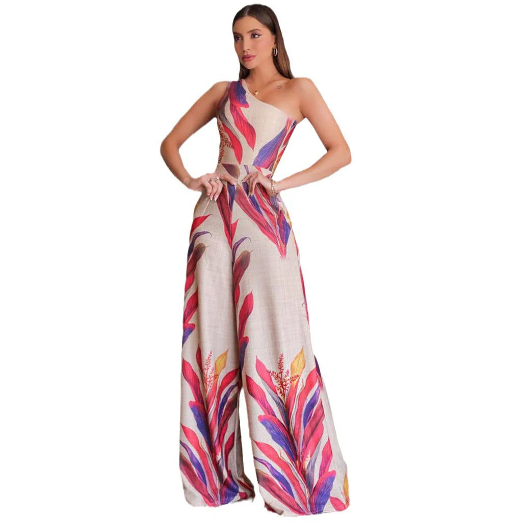 Doris- Damen Maxikleid im Blumenmuster mit schulterfreiem Design - Image 2