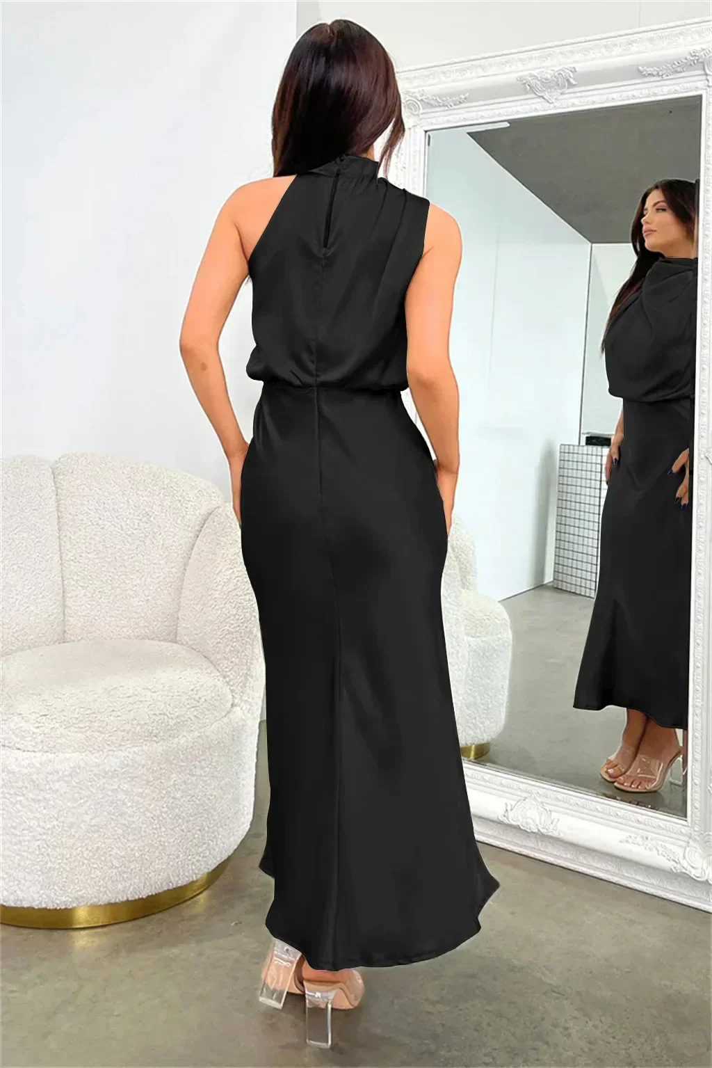 Doris Damen Schickes Neckholder Abendkleid - Image 12