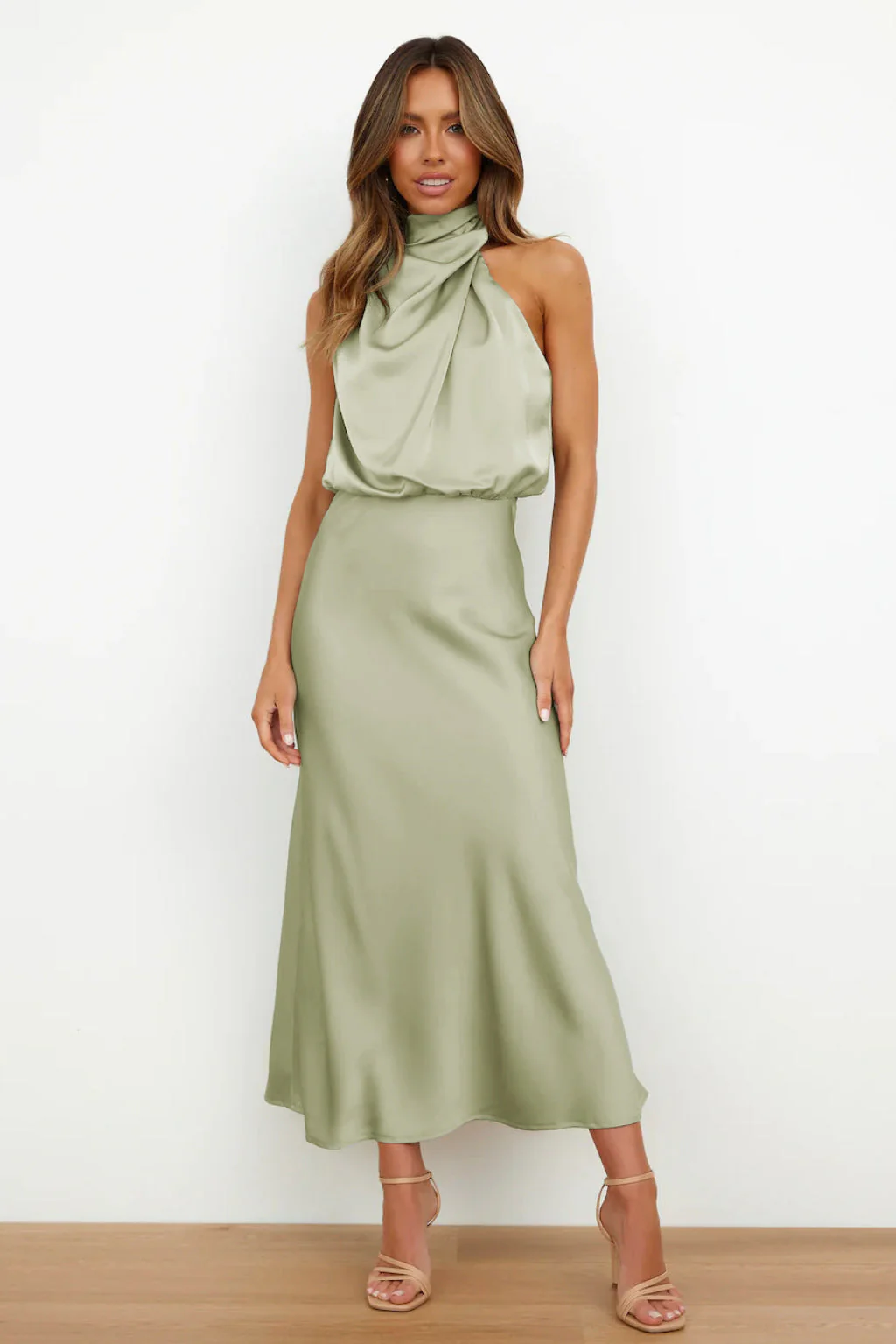 Doris Damen Schickes Neckholder Abendkleid - Image 13