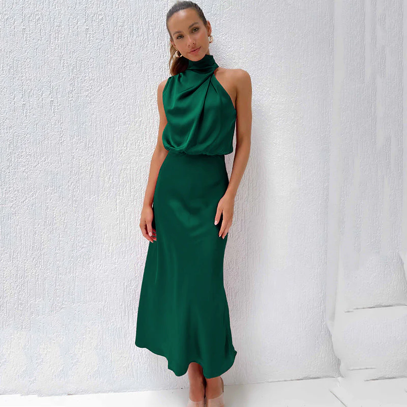 Doris Damen Schickes Neckholder Abendkleid - Image 18
