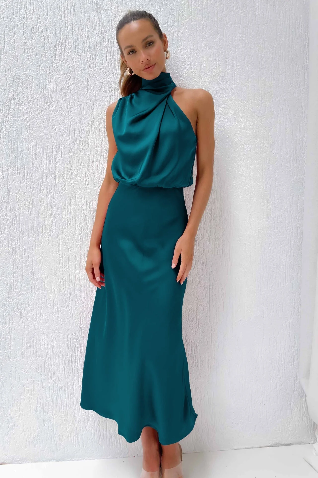 Doris Damen Schickes Neckholder Abendkleid - Image 19