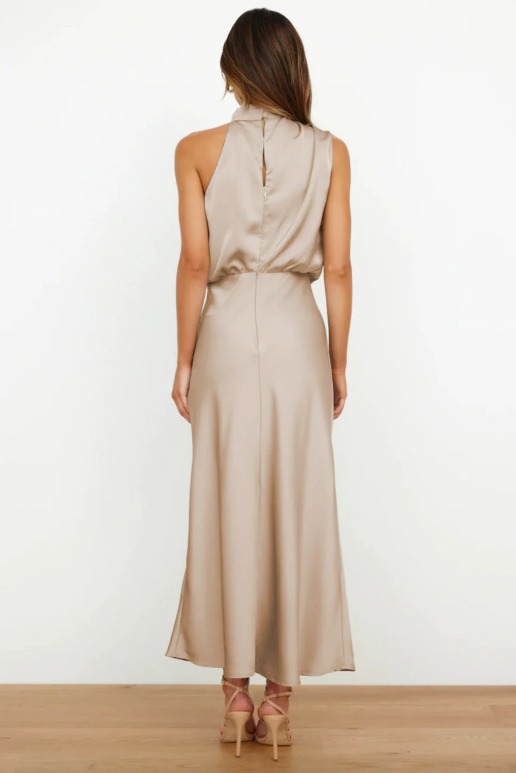 Doris Damen Schickes Neckholder Abendkleid - Image 3