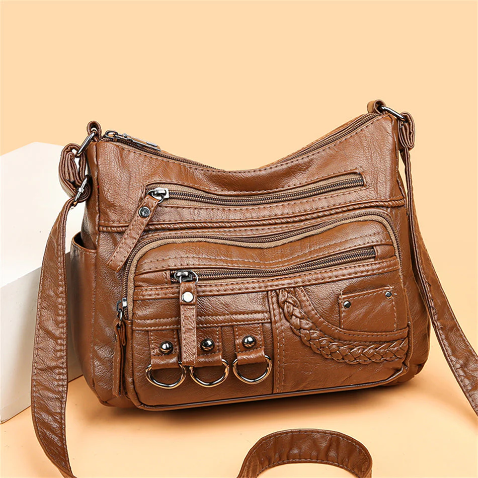 Dorothea - Vintage PU Leder Tasche - Image 2