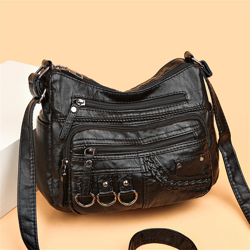 Dorothea - Vintage PU Leder Tasche - Image 5
