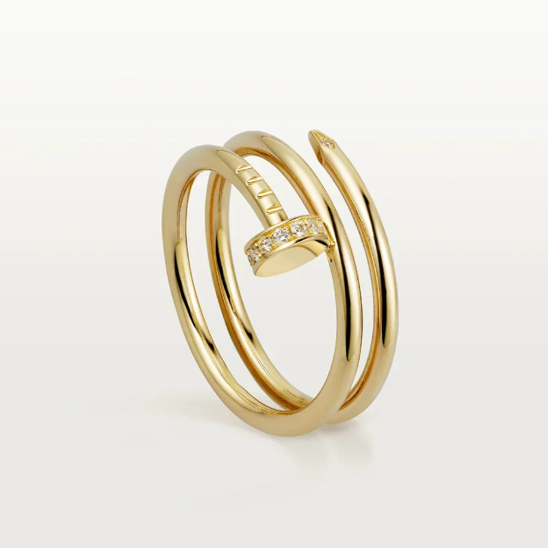 DOUBLE NAIL RING | GOLD - Image 2
