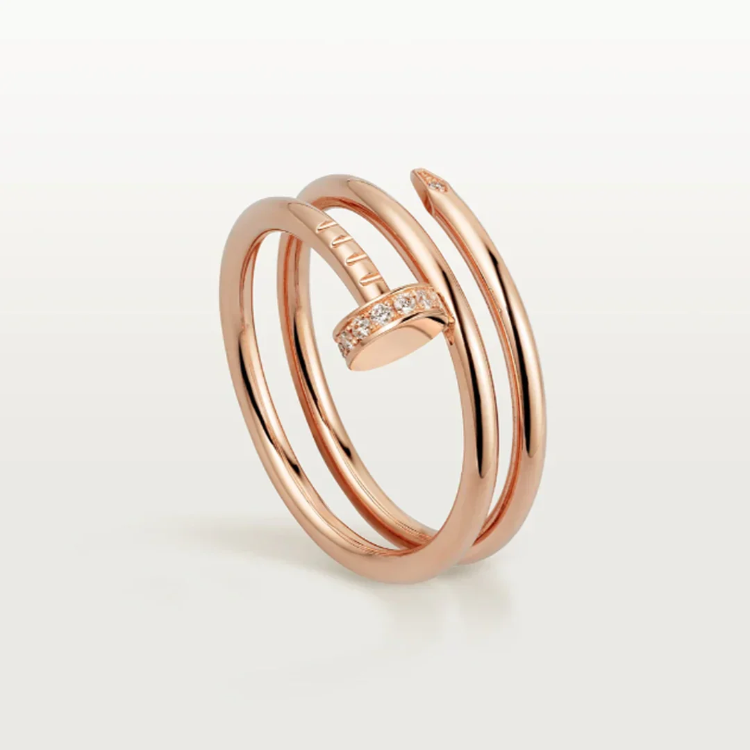 DOUBLE NAIL RING | ROSÉGOLD - Image 2