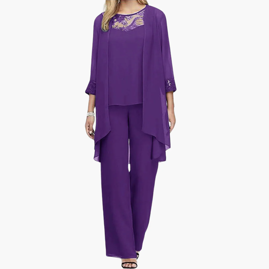 Dreiteiliges formelles Set für Frauen - elegante Kombination - Image 2