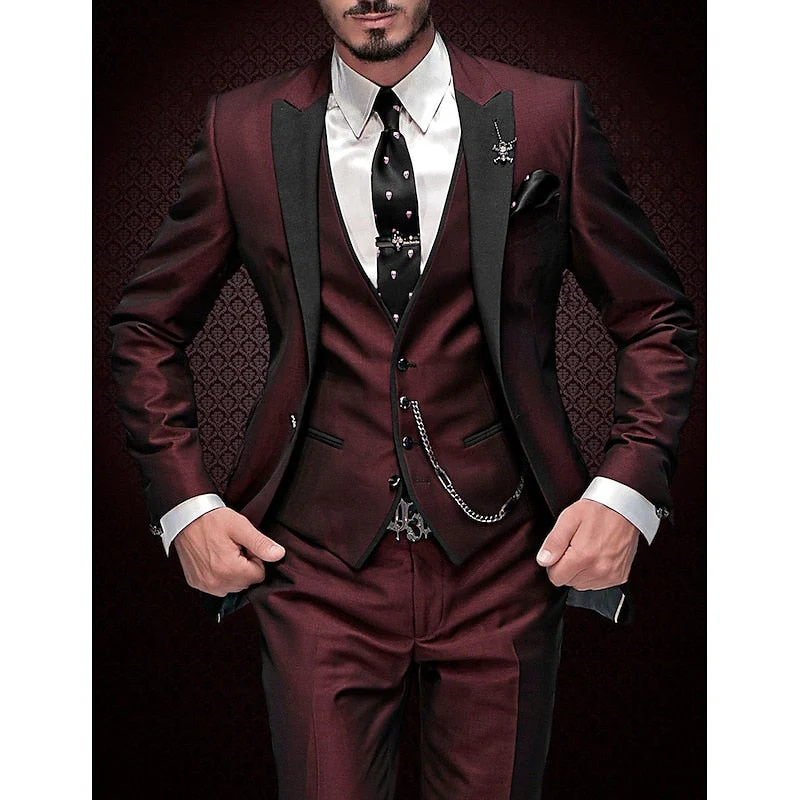 Dreiteiliges Leinen-Set für Herren: Business-Blazer, Weste und Hose - Image 7