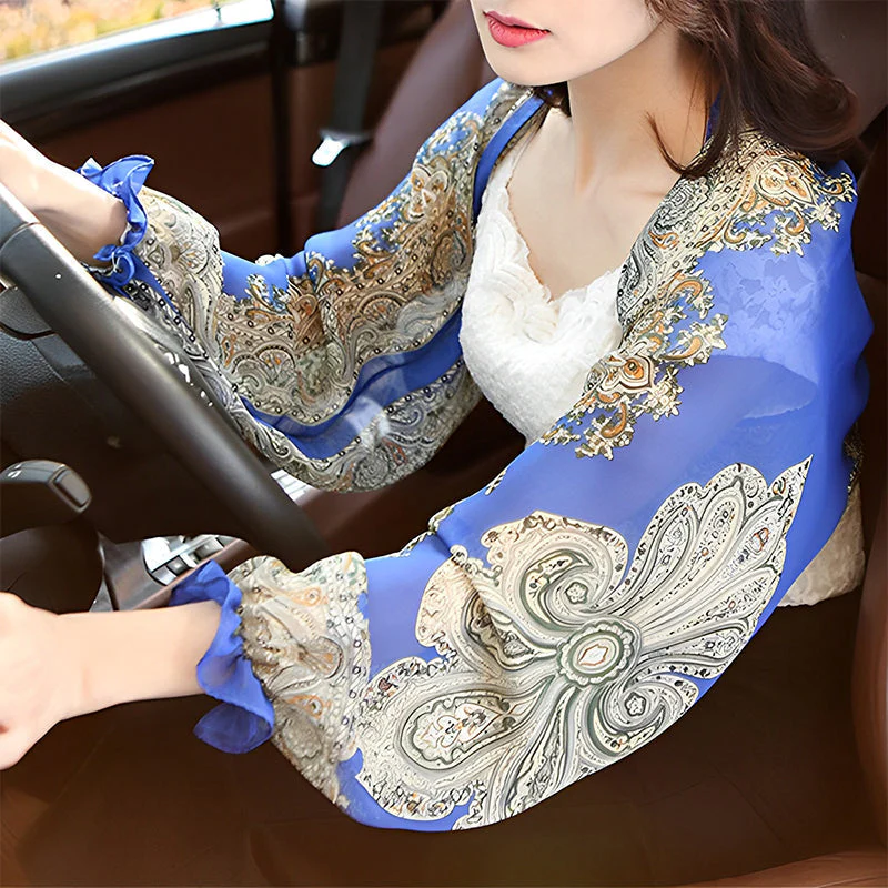 Rosemarie | Damen Chiffon Überwurf Schal Paisley – Chiffon Schal Paisley Damen 2026 - Image 6