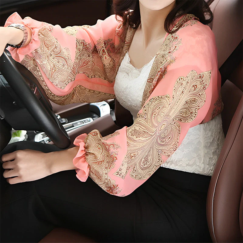 Rosemarie | Damen Chiffon Überwurf Schal Paisley – Chiffon Schal Paisley Damen 2026 - Image 8