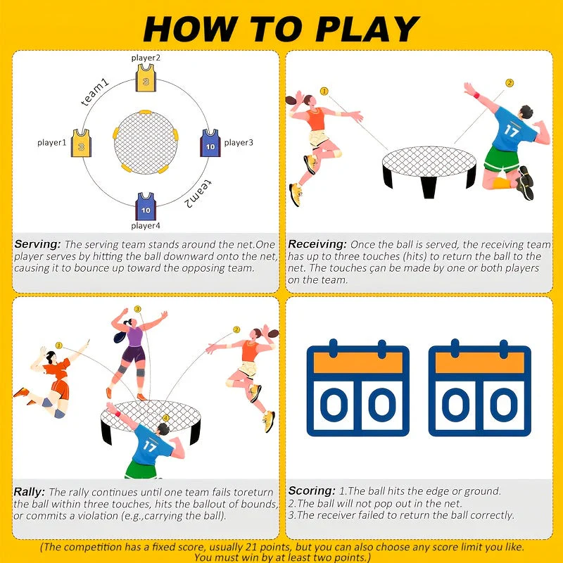 Dynamisches Mini-Volleyballnetz – kompakt und für jeden Spielort geeignet - Image 6