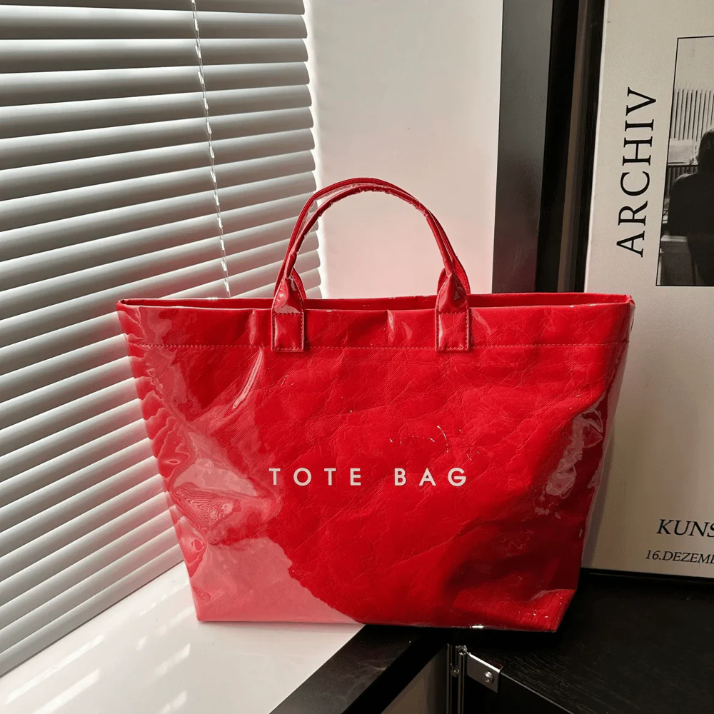 Edelinde® | Tote Tasche mit Zeitungsdruck - Image 13