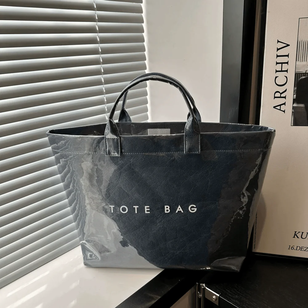 Edelinde® | Tote Tasche mit Zeitungsdruck - Image 14