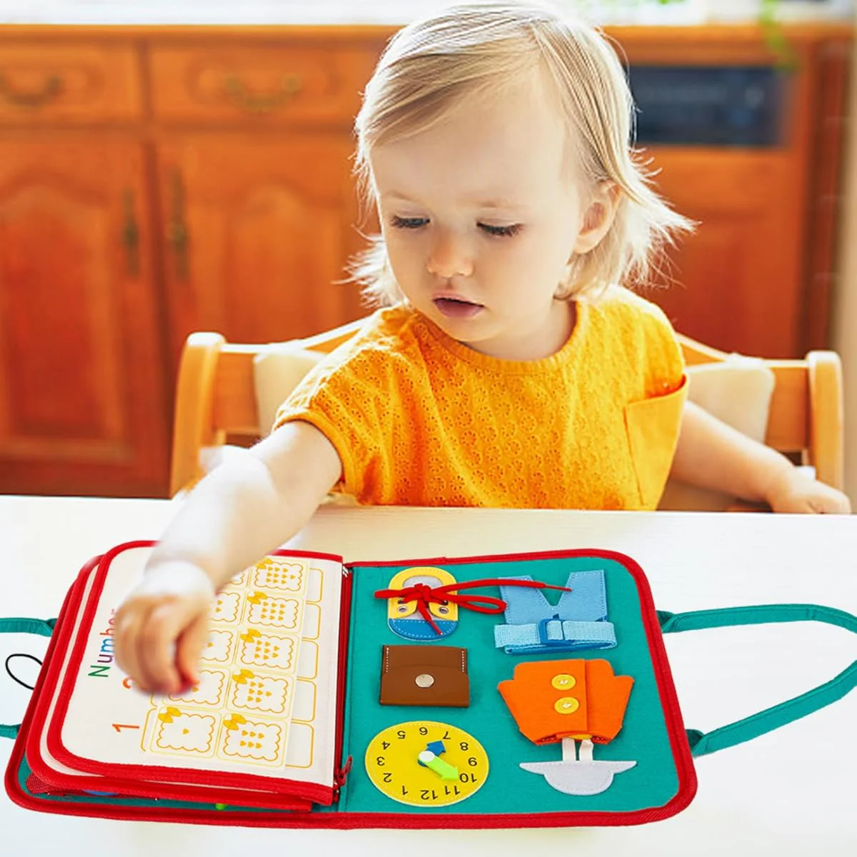 EduPlay | Weiches Aktivitäts- und Lernbuch für Kleinkinder mit ansprechenden Designs