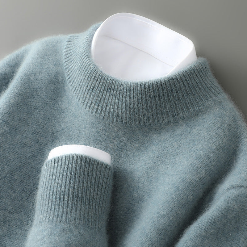 Edward – Edler Feinstrick Herren Rundhals Pullover - Image 4