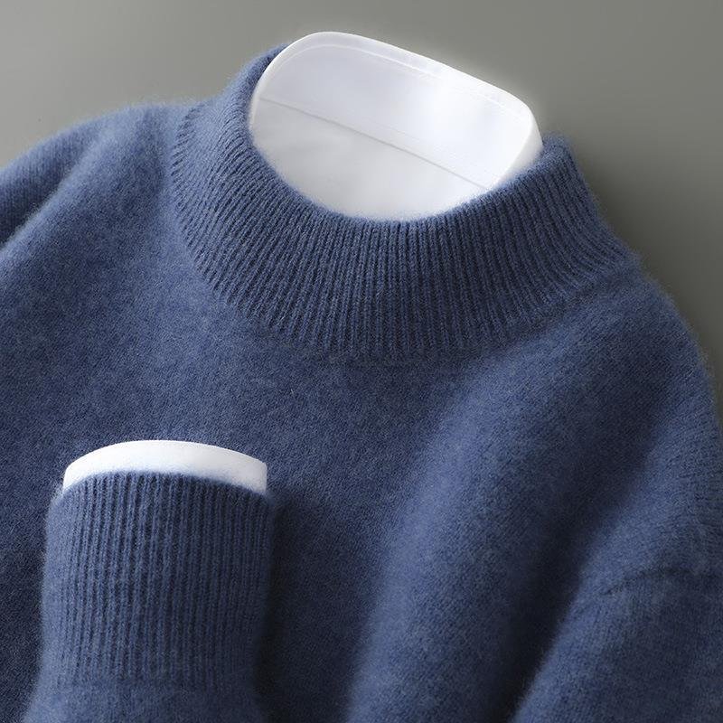 Edward – Edler Feinstrick Herren Rundhals Pullover - Image 5