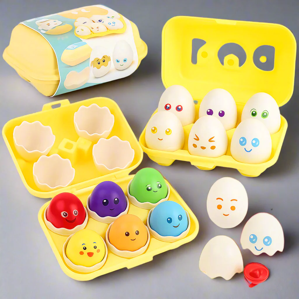 EggMatch | Montessori-Farbenzuordnungs-Eierspielzeug für frühes Lernen und Koordination - Image 2