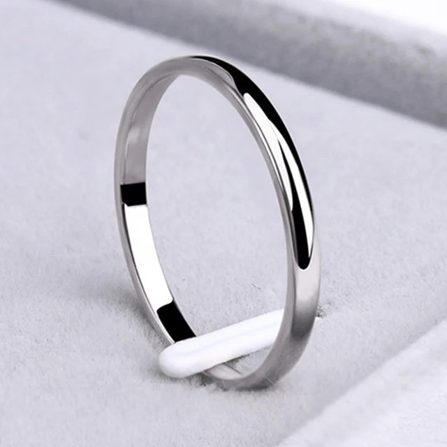 Einfacher Ring aus Gold und Silber - Image 2