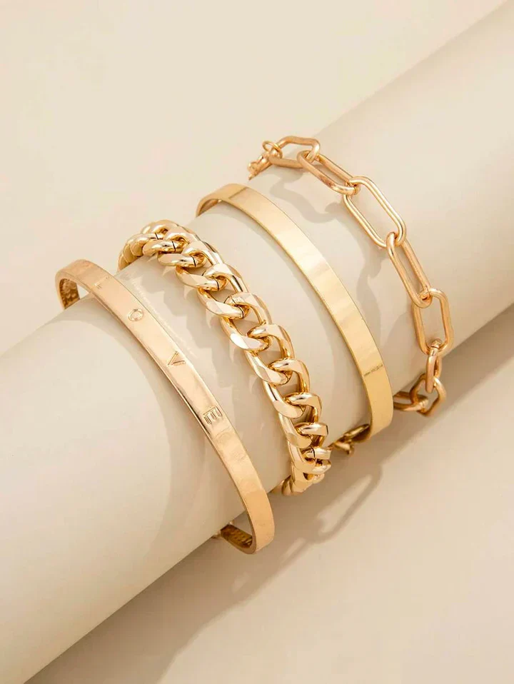 Elan Mercer Gold Armband Set - Image 3