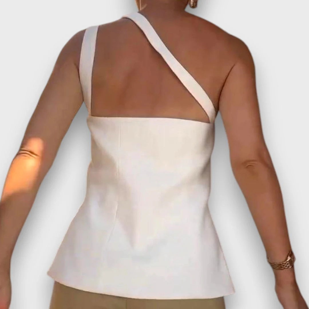 Elanor – Asymmetrisches Top mit Knopfdetail - Image 2