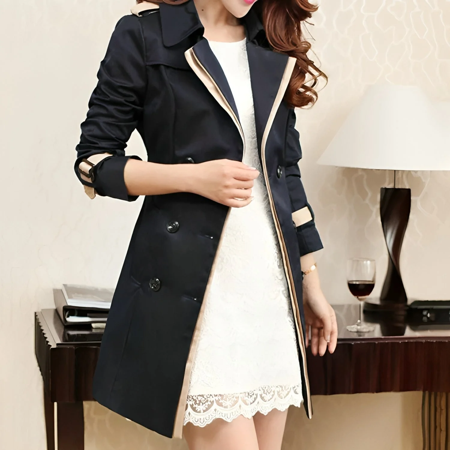 Elegant Gürtel Trenchcoat Damen | Klassisch Zeitlos - Image 3