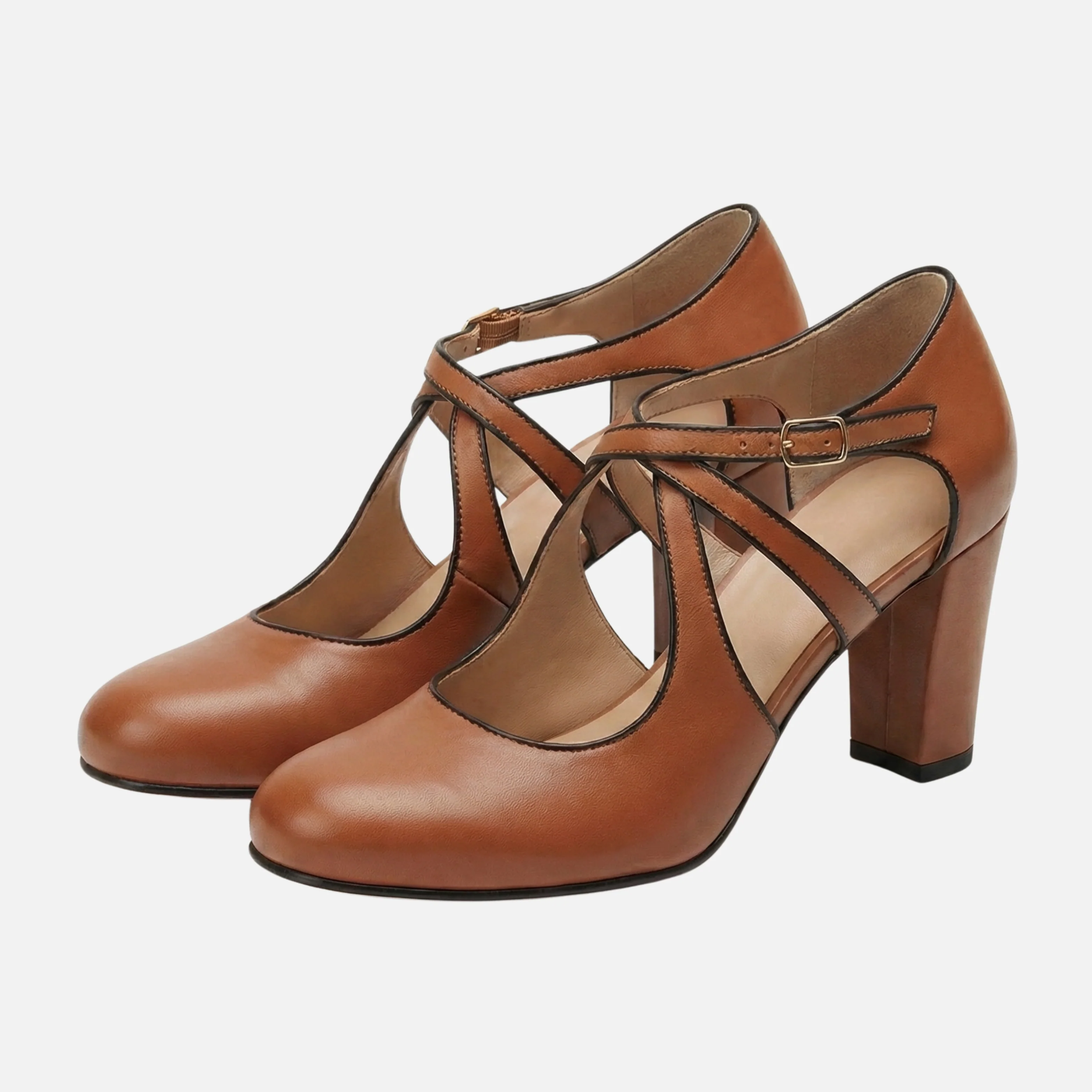 Xenia | Damen Elegante Blockabsatz-Sandalen Verstellbare Riemen – Block Heel Sandalen - Image 7