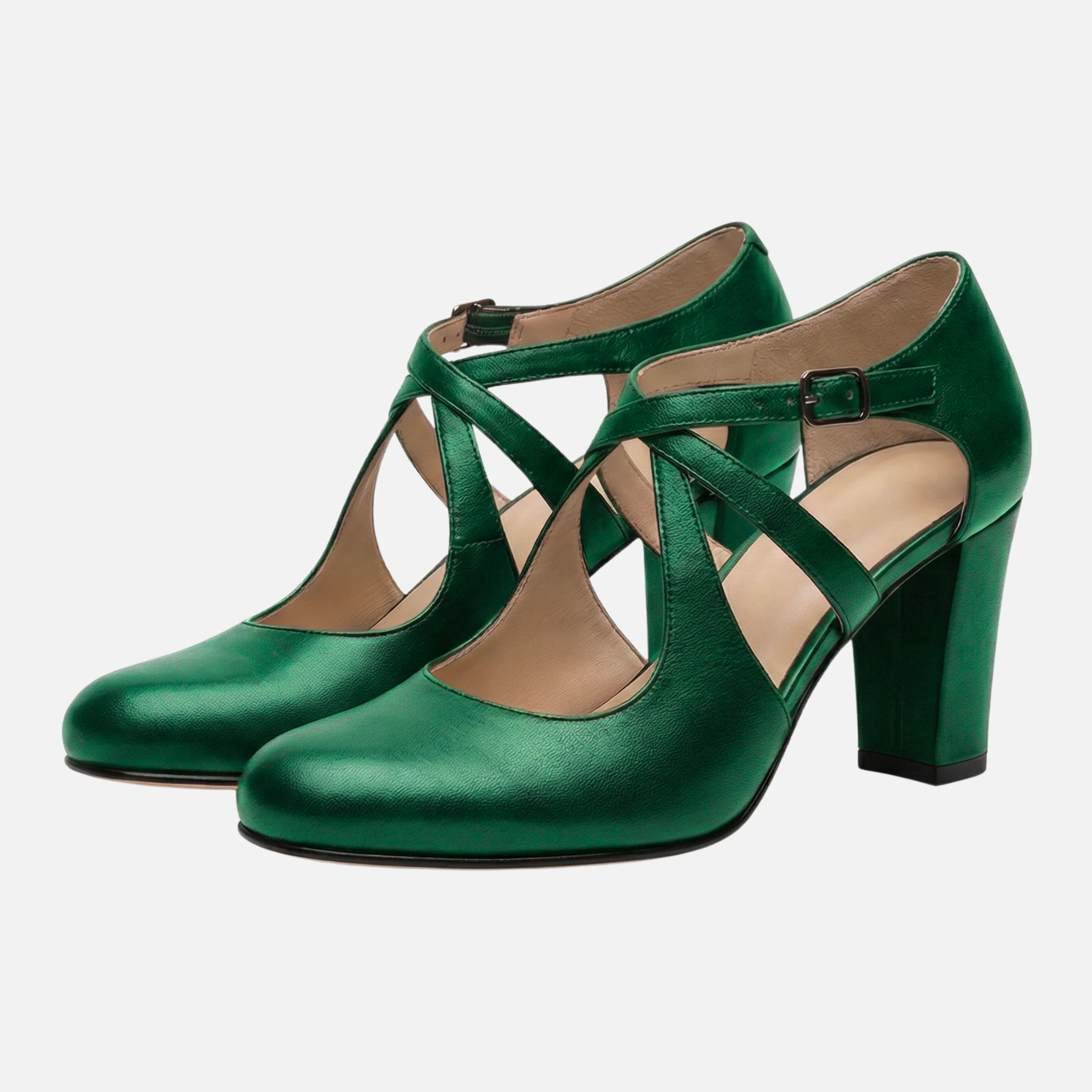 Xenia | Damen Elegante Blockabsatz-Sandalen Verstellbare Riemen – Block Heel Sandalen - Image 9