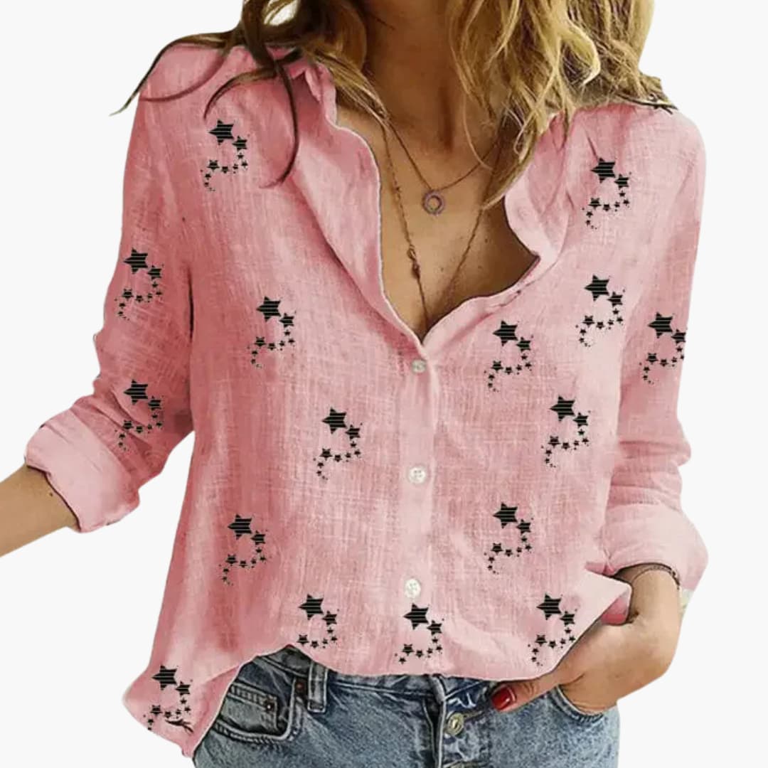Elegante Bluse mit Blumenmuster für Damen - Stilvoll & Vielseitig - Image 2