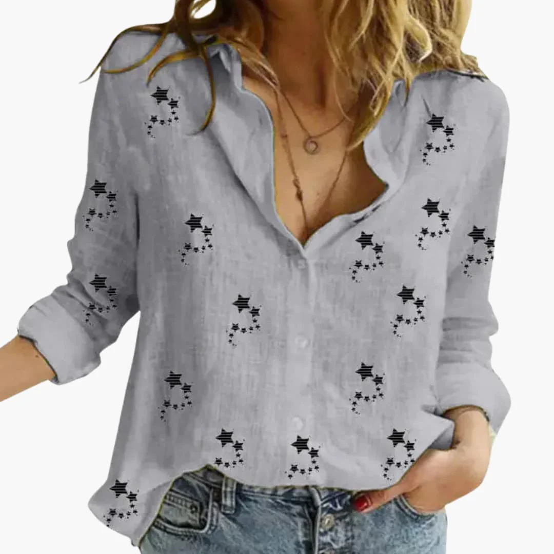Elegante Bluse mit Blumenmuster für Damen - Stilvoll & Vielseitig - Image 4