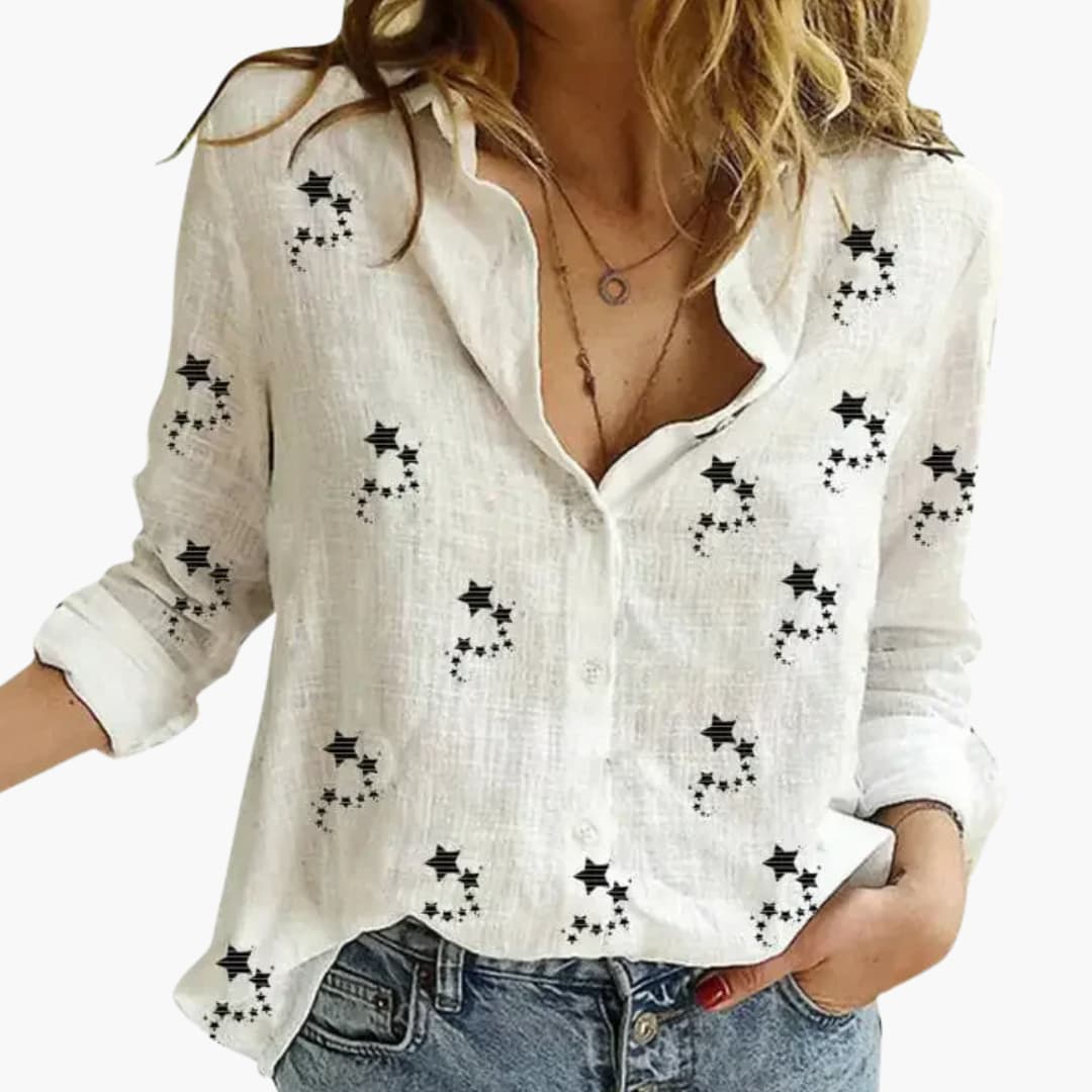Elegante Bluse mit Blumenmuster für Damen - Stilvoll & Vielseitig - Image 5