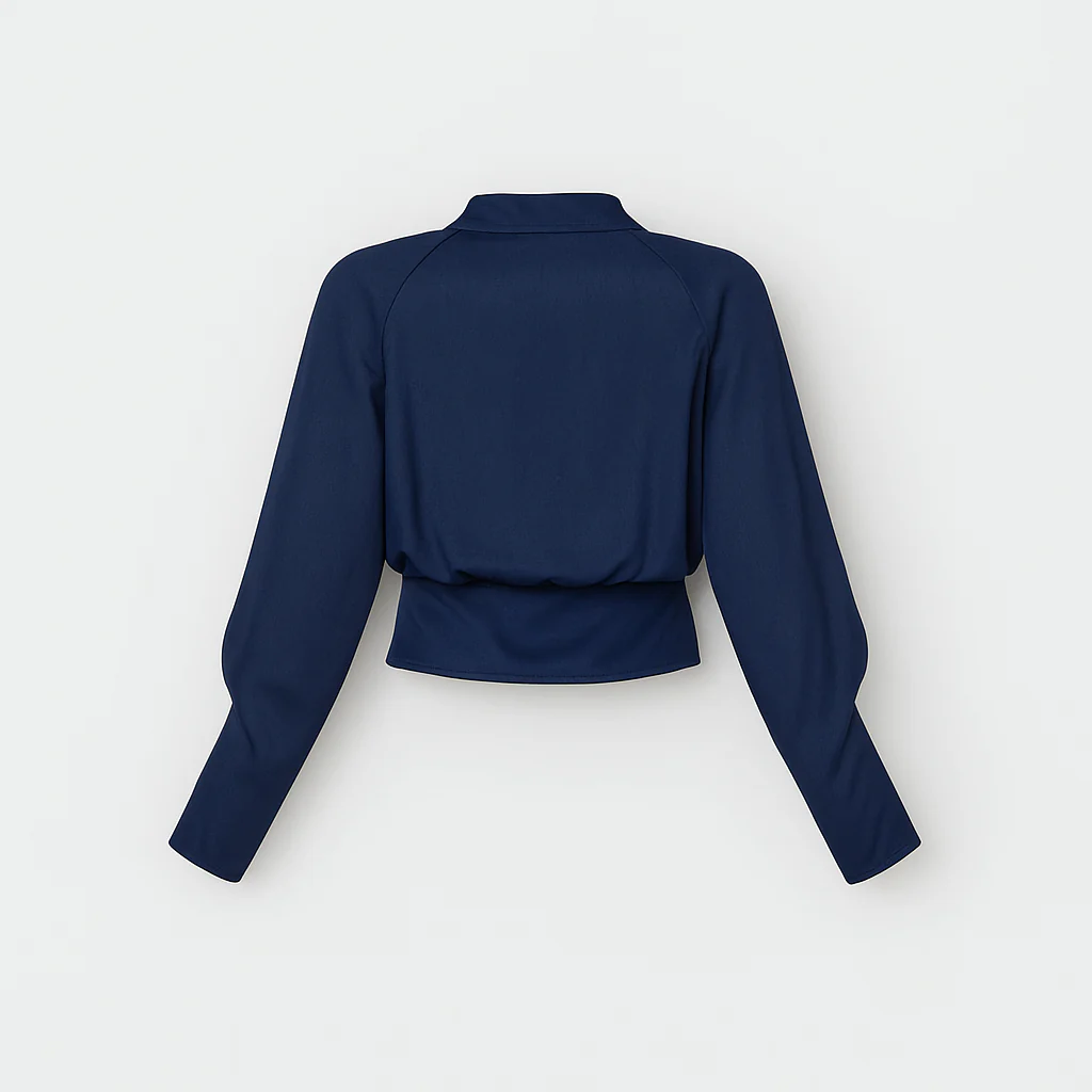 Elegante Damen Bluse mit Puffärmeln - Image 2