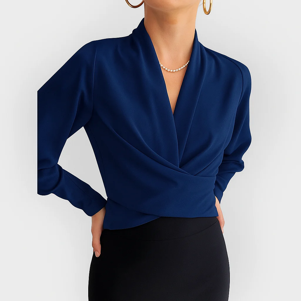 Elegante Damen Bluse mit Puffärmeln - Image 3