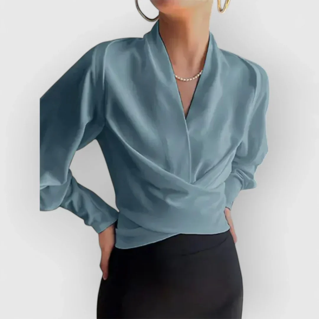 Elegante Damen Bluse mit Puffärmeln - Image 4