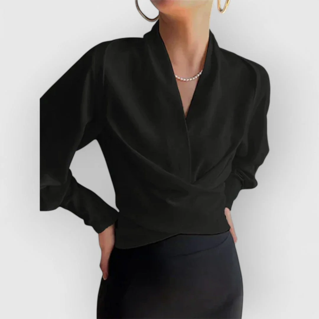 Elegante Damen Bluse mit Puffärmeln - Image 5