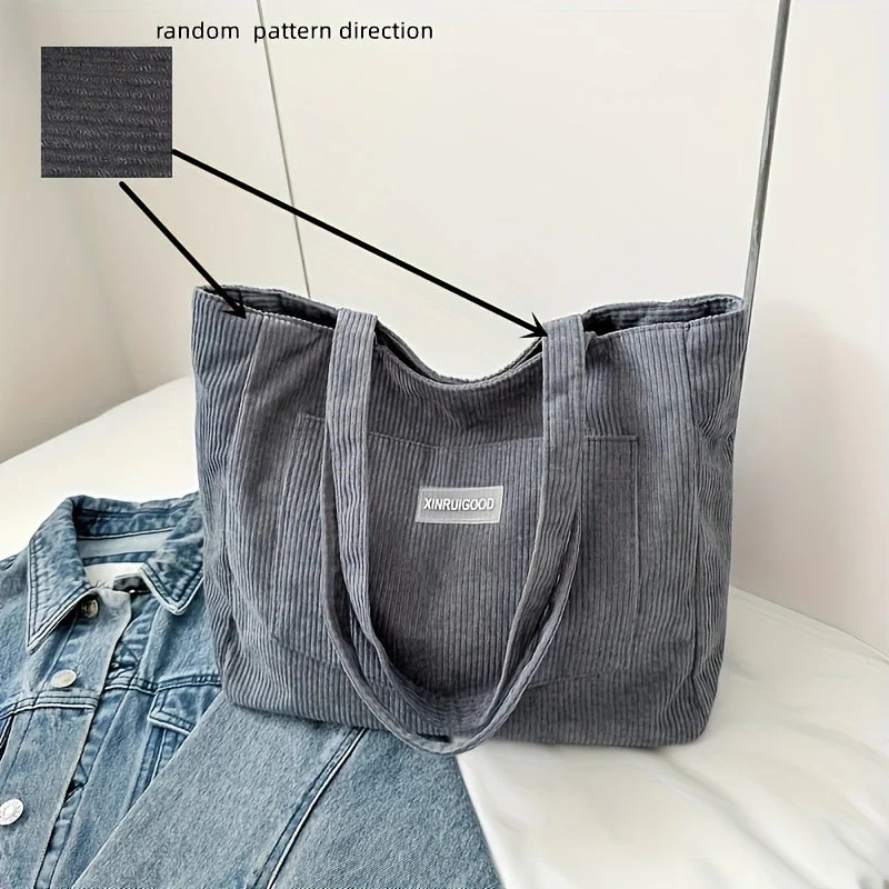 Elegante Damen-Cordhandtasche aus vielseitigem veganem Leder