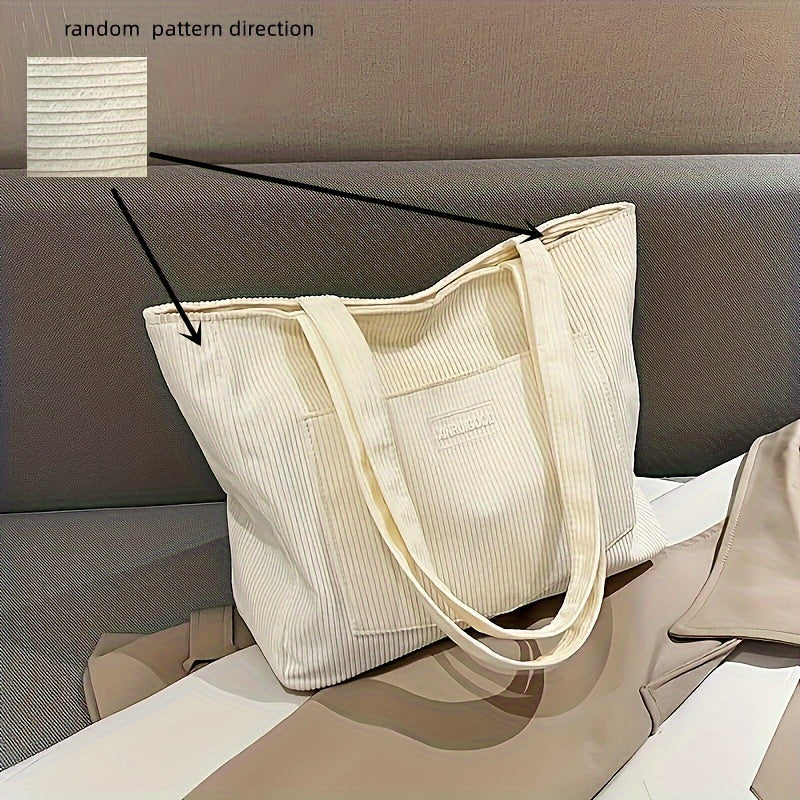 Elegante Damen-Cordhandtasche aus vielseitigem veganem Leder - Image 11